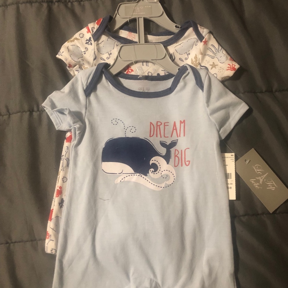 Le Top BeBe two romper set 0-3 m